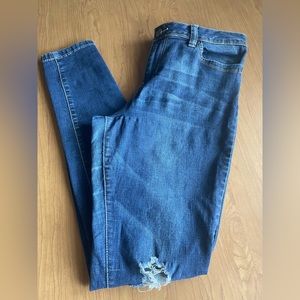 skinny mid rise jeans size 13